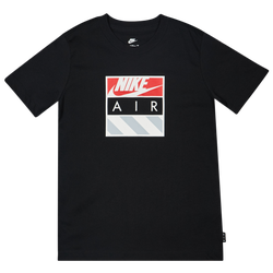 Grade School T-Shirts - Nike Air - Black-Black