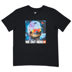 Grade School T-Shirts - Nike Gfx - Black-Black