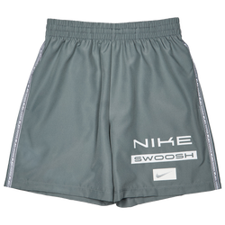 Grade School Shorts - Nike Swoosh Love Wvn Df - Smoke Grey-White