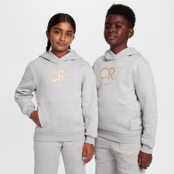 Grade School Hoodies - Nike Cr7 - Light Smoke Grey-Heather