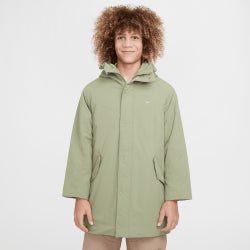 Grade School Jackets - Nike Metro Ground Parka - Oil Green-Oil Green