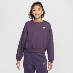 Scuola elementare e media Sweatshirts - Nike Club - Dark Raisin-White