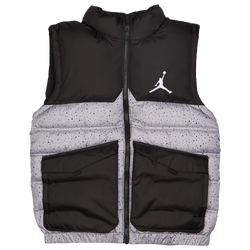 Grade School Jackets - Jordan Puffer - Cement Grey-Cement Grey