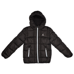 Grade School Jackets - Jordan Essential Midweight Puffer - Black-Black
