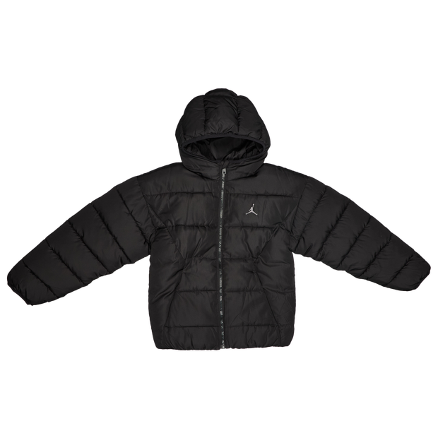 Jordan Brooklyn Puffer Kid's Jackets - Black - Size 8 - 10 Years - Poly Woven