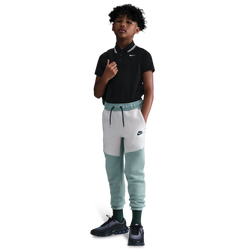 Grade School Pants - Nike Tech Colorblock - Dusty Sage-Lt Orewood Brn-Black