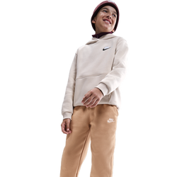 Grade School Pants - Nike Club - Hemp-White