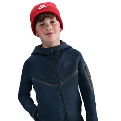 Grade School Hoodies - Nike Tech Fleece - Obsidian-Black-Black