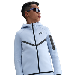 Grade School Hoodies - Nike Tech Fleece - Ghost-Black-Black