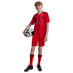 Grundschule Shorts - adidas Fc Bayern 24/25 Home - Red-Red