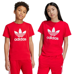 Primaria y colegio T-Shirts - adidas Adicolor Trefoil - Better Scarlet-Better Scarlet