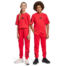 Primaria y colegio Pantalones - adidas Z.N.E. Tapered-leg - Pure Ruby-Black