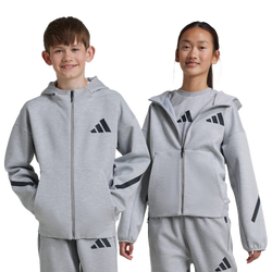 basisschool Jackets - adidas Z.N.E. Full-zip Hooded - Medium Grey Heather-Black