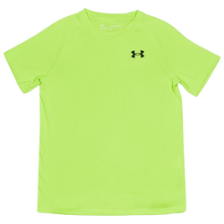 Grade School T-Shirts - Under Armour Tech 2.0 - Hyper Green-Black