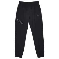 Grade School Pants - Under Armour Unstoppable Wvn - Black-Black