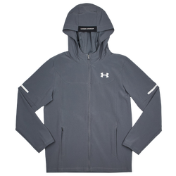 Grade School Jackets - Under Armour Tech Utility Woven - Castle Rock-White
