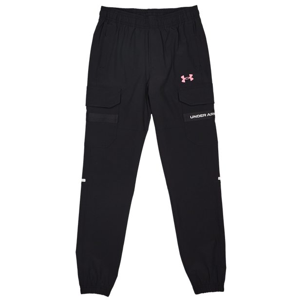 Under Armour Tech Utility Woven Kid's Pants - Black - Size 10 - 12 Years - Poly Woven
