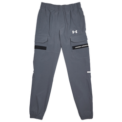 Primaire-College Pantalons - Under Armour Tech Utility Woven - Castle Rock-White