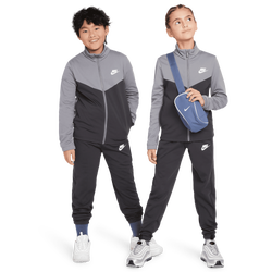 Grade School Tracksuits - Nike Sportswear - Smoke Grey-Anthracite