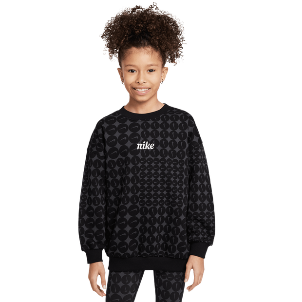 Image of Nike Club Oversized unisex Felpe - Nero - Foot Locker035