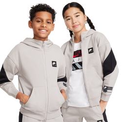 Grade School Hoodies - Nike Air - College Grey-Black