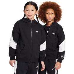 Grade School Hoodies - Nike Air - Black-White