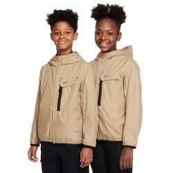 Grade School Jackets - Nike City Utility - Parachute Beige-Black