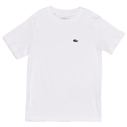 Grade School T-Shirts - Lacoste Lcb Ud Classic Logo Sport - Blanc-Blanc-Green