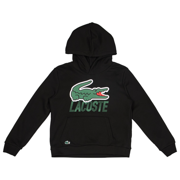 Lacoste Motion Kleinkind Kapuzenpullover - Schwarz - Größe 140 - 152 CM - Baumwoll-Frottee