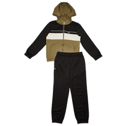 Grade School Tracksuits - Lacoste Front Stripe - Olive-Olive
