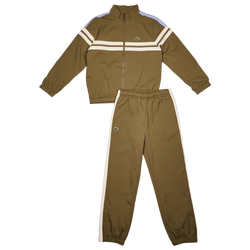 Grade School Tracksuits - Lacoste Front Stripe Croc - Olive-Olive
