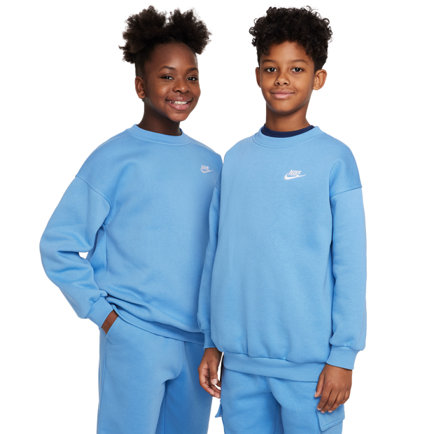 Image of Nike Club Oversized unisex Felpe - Blu - Foot Locker035