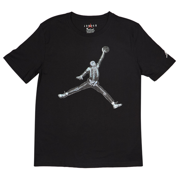 Jordan Skeleton Jumpman Kleinkind T-Shirts - Schwarz - Größe 128