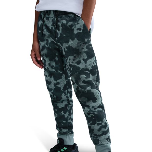 Nike Tech Fleece Bambini - Pantaloni Verde - Taglia 122 - 128 CM - Poly Fleece