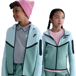 Scuola elementare e media Hoodies - Nike Tech Colorblock - Light Silver-Cannon-Black