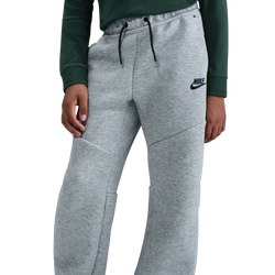 Grade School Pants - Nike Tech Fleece - Dk Grey Heather-Black-Black