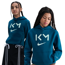 Grade School Hoodies - Nike Mbappe - Green Abyss-Igloo