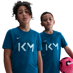 Grade School T-Shirts - Nike Mbappe - Green Abyss-Green Abyss-Igloo