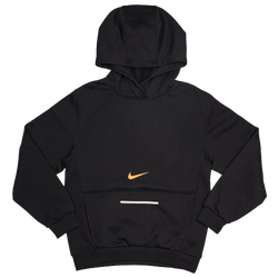 Primaria y colegio Hoodies - Nike Club Reflect - Black-Safety Orange