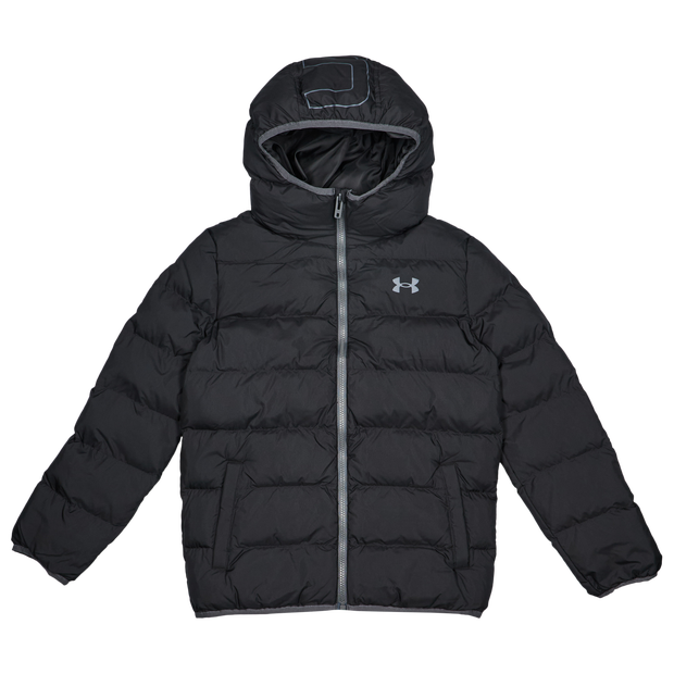 Under Armour Pronto Puffer Kid's Jackets - Black - Size 10 - 12 Years - Poly Woven