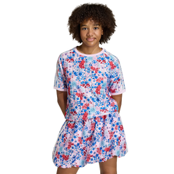 Grade School T-Shirts - adidas Originals X Liberty London - Clear Pink-Blue