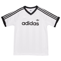 Grade School T-Shirts - adidas Loose Jersey - White-White