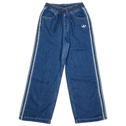 Primaire-College Pantalons - adidas Firebird Denim - Medium Vintage Denim-White