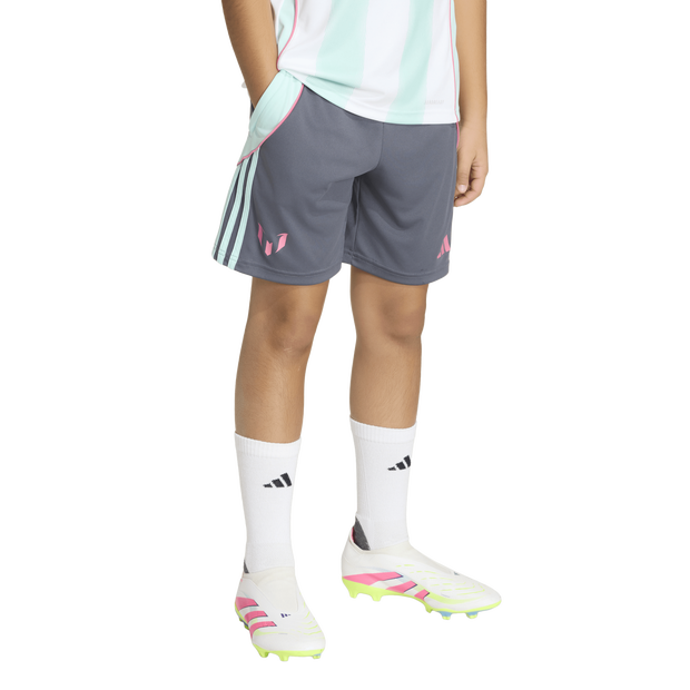 Adidas Messi Bambini - Pantaloncini Grigio - Taglia 147 - 152 Cm