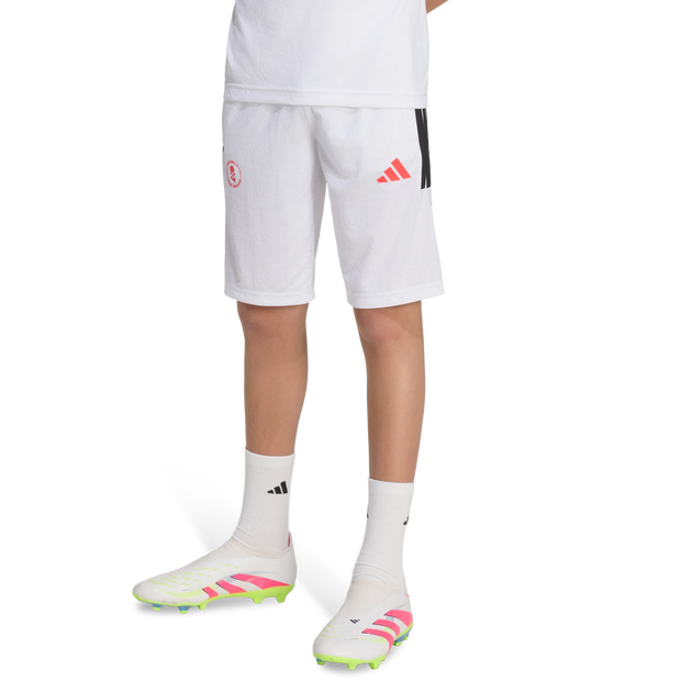 Adidas Lamine Yamal Bambini - Pantaloncini Bianco - Taglia 159 - 164 Cm - Poly Jersey
