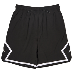 Grade School Shorts - Jordan Diamond Woven - Black-White