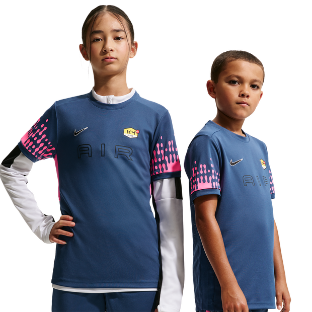 Nike Football Kid's T-Shirts - Blue - Size S - Poly Jersey