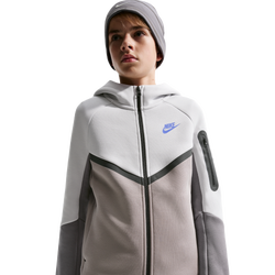 Grundschule Hoodies - Nike Tech Colorblock - Photon Dust-College Grey-White