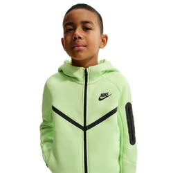 Primaria y colegio Hoodies - Nike Tech Fleece - Black-Lt Liquid Lime-Black
