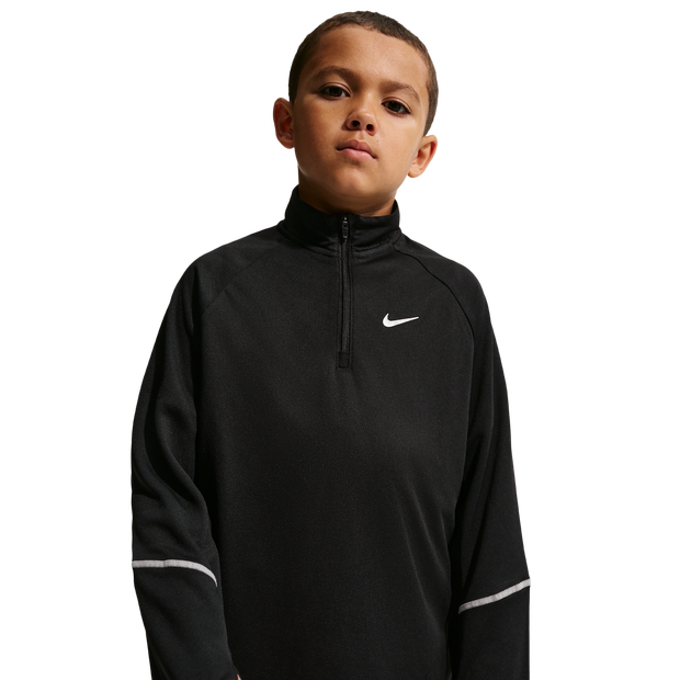 Nike Miler Kid's Track Tops - Black - Size L - Cotton Fleece